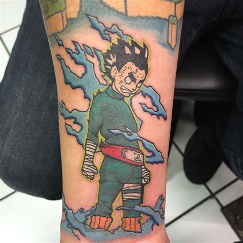 rock lee tattoo|rock lee naruto tattoo.